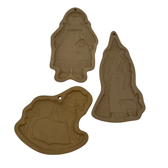 Vintage Cookie Mold Witch, Baking Mold, Brown Bag Cookie Art 1988 - Picture 5 of 7